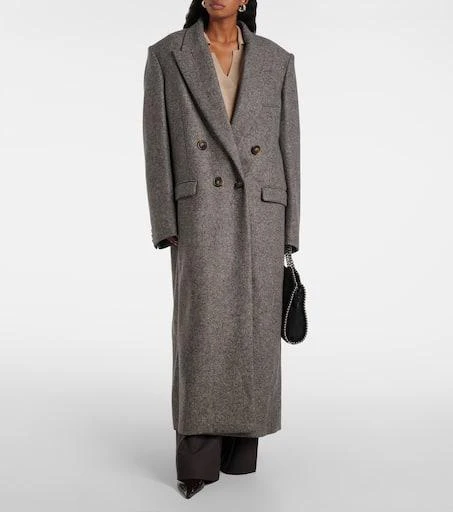 Stella McCartney Double-breasted wool and silk-blend coat 7