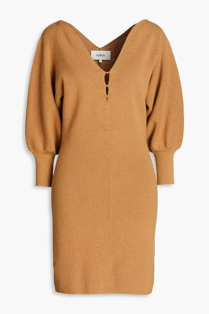 ba&sh Hazia ribbed-knit mini dress 1