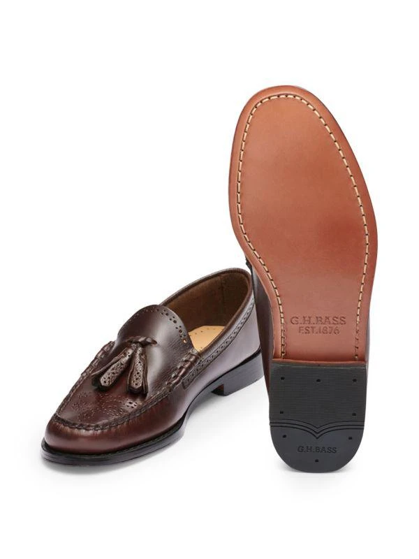 GH Bass Larkin Tassel Brogue Loafers 6