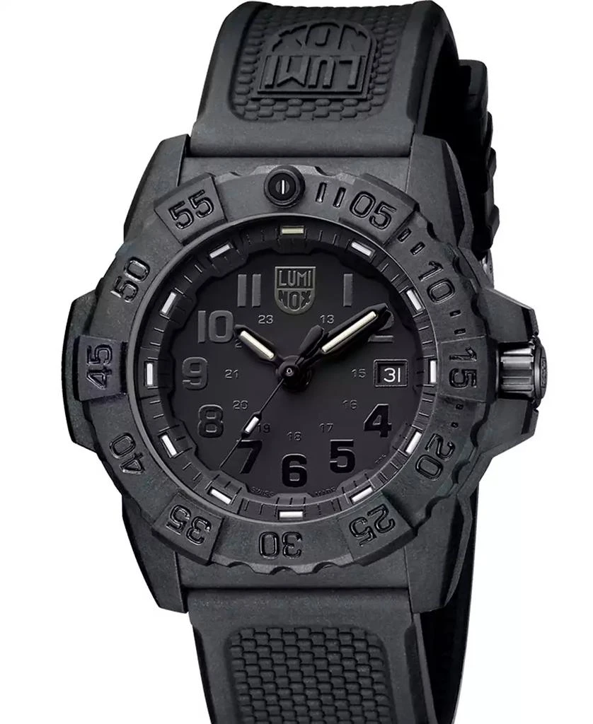 Luminox Men's Swiss Navy Seal Military Dive Black Rubber Strap Watch 45mm 2