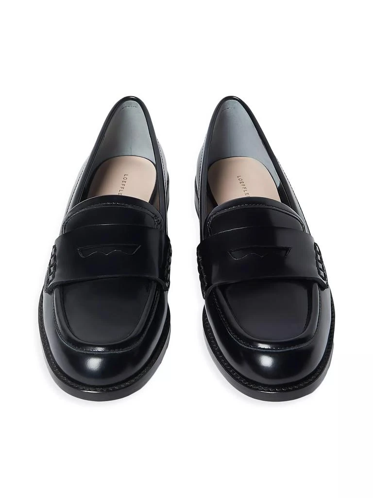 Loeffler Randall Rachel Leather Penny Loafers 4