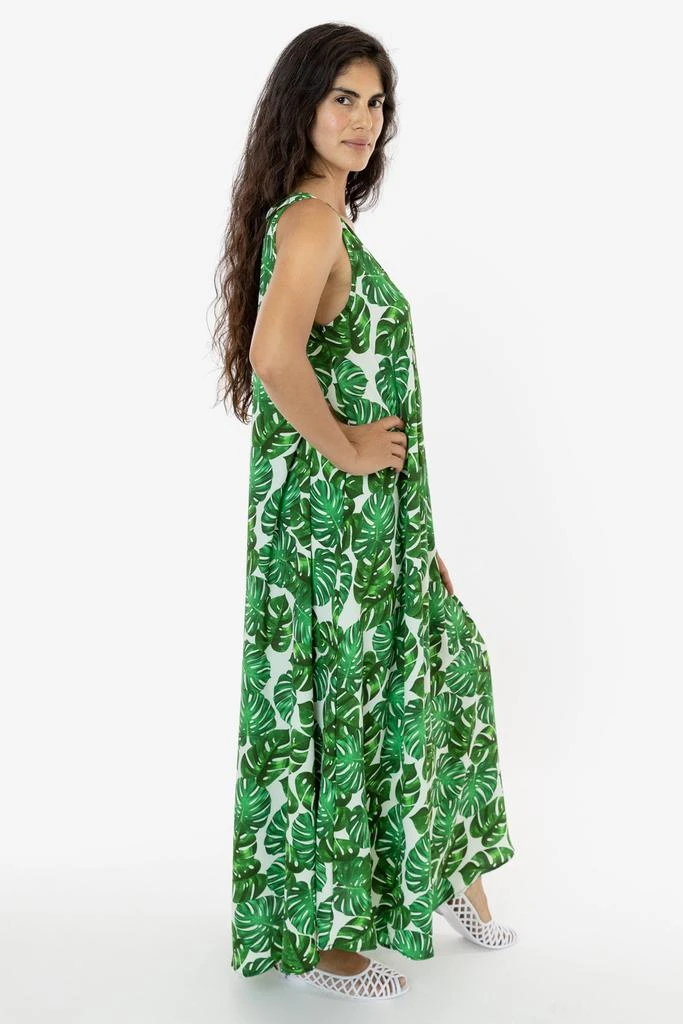 Los Angeles Apparel RPCH02 - Chiffon A-Line Maxi Dress 6