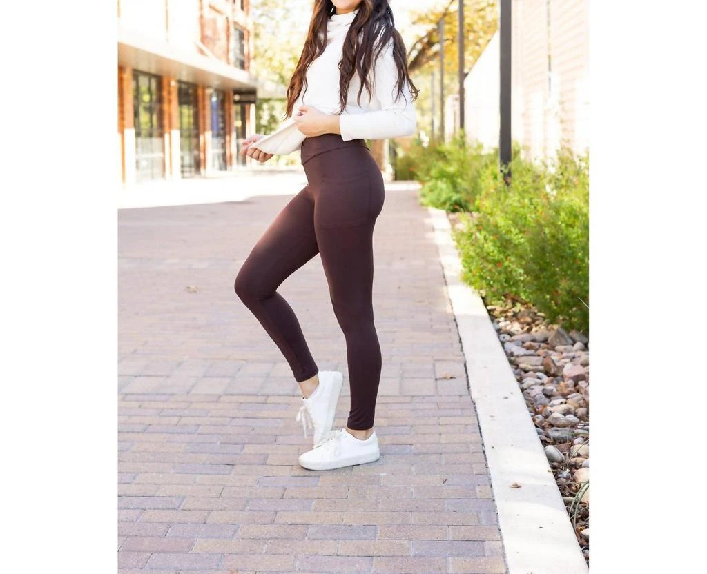 Janie and Jack Janie And Jack - Becca Crossover Full Length Leggings With Pockets 2