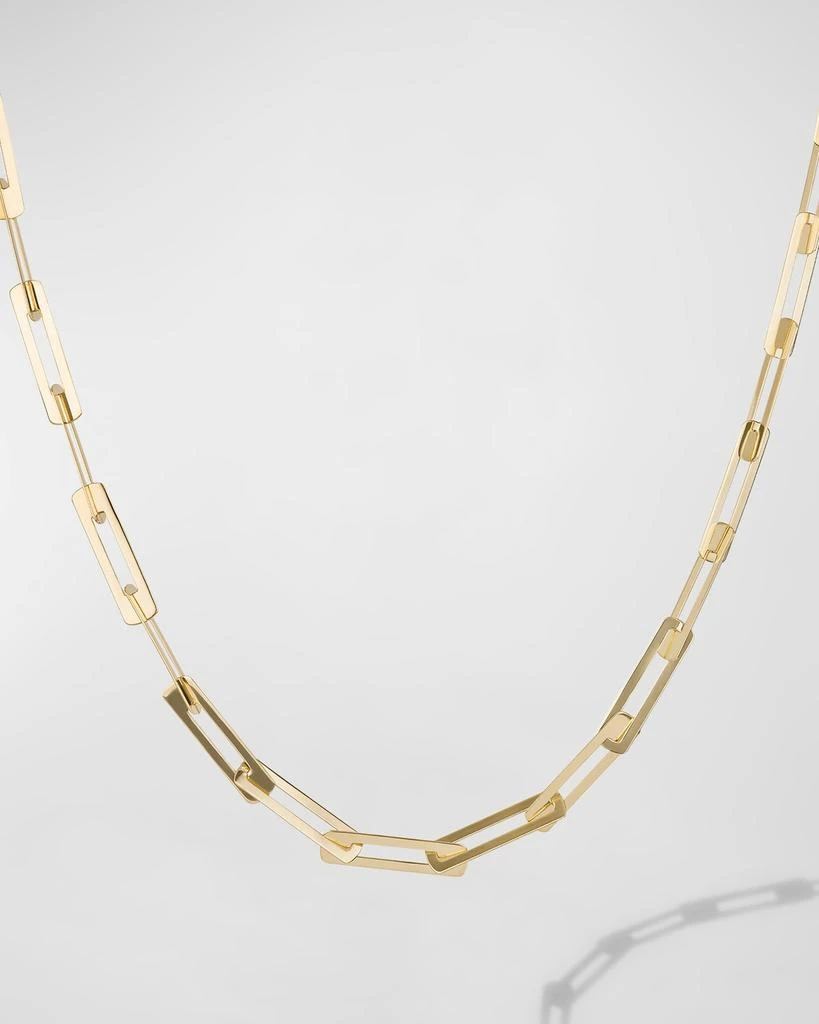 LANA Laser Open Interlocking Rectangle Necklace, 18"L 1
