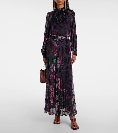 ETRO Printed tie-neck blouse 2