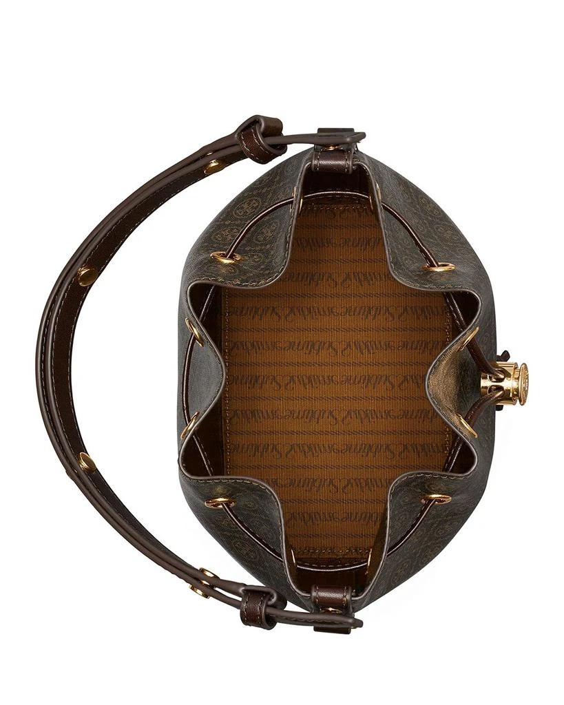 Tory Burch T Monogram Coated Canvas Bucket Bag 4