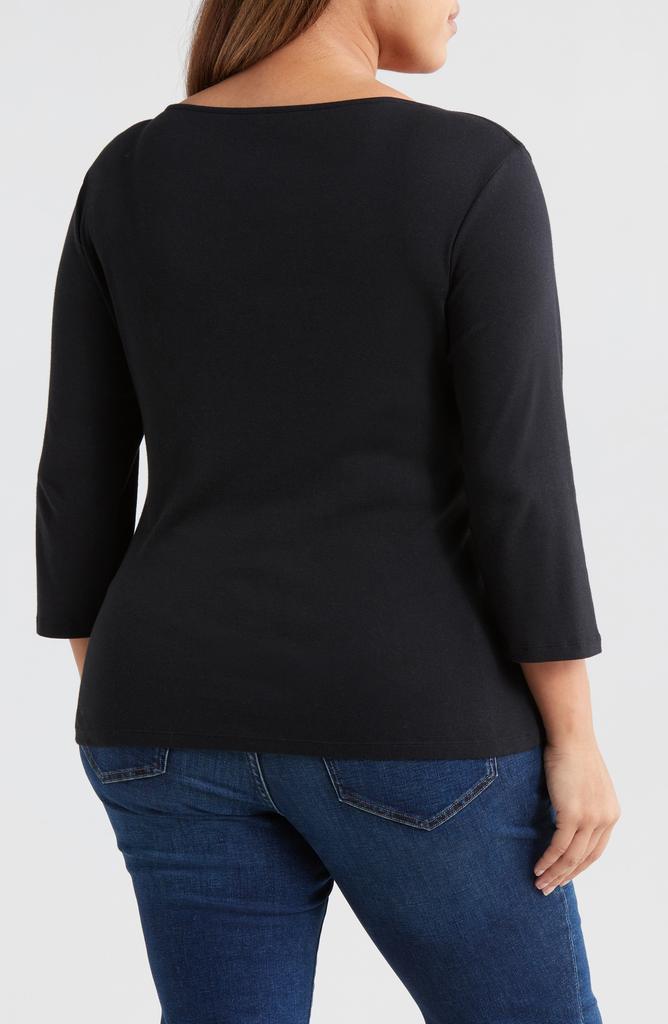 Caslon Boat Neck Long Sleeve Tee