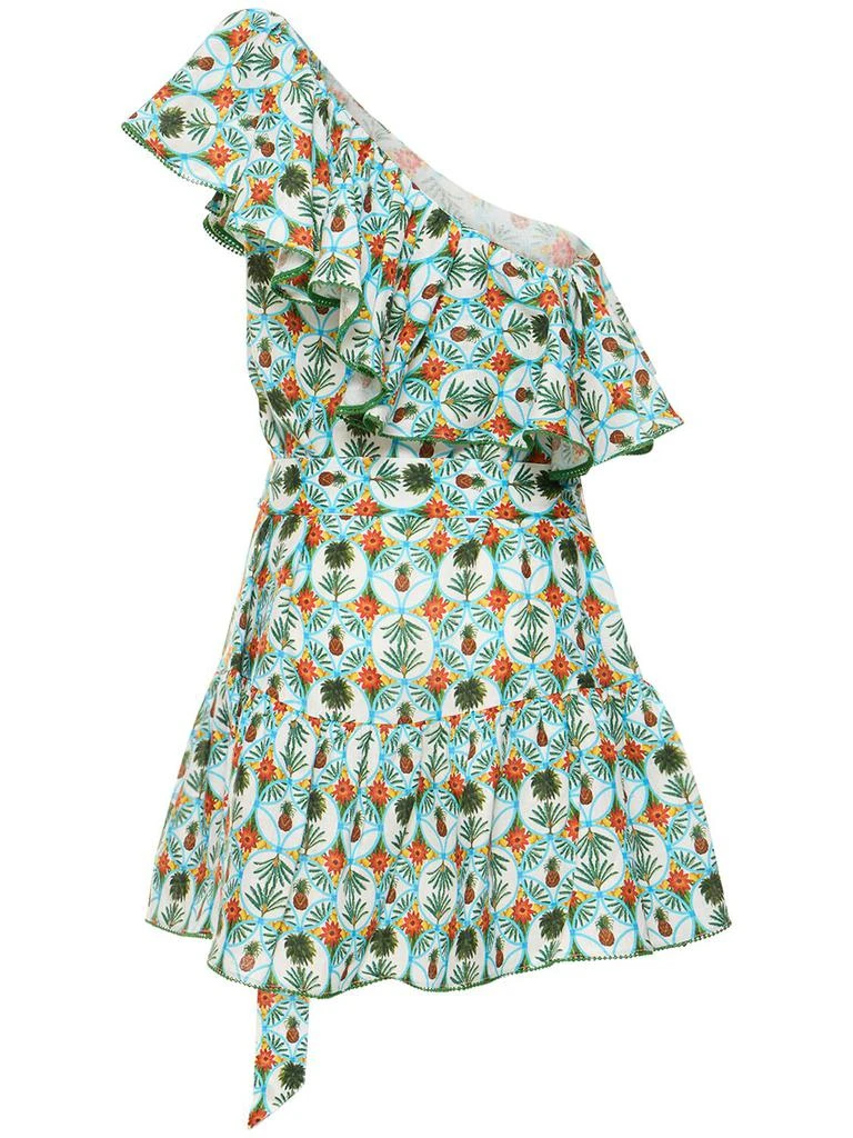 Borgo de Nor Pietra Ruffled Linen Mini Dress 4