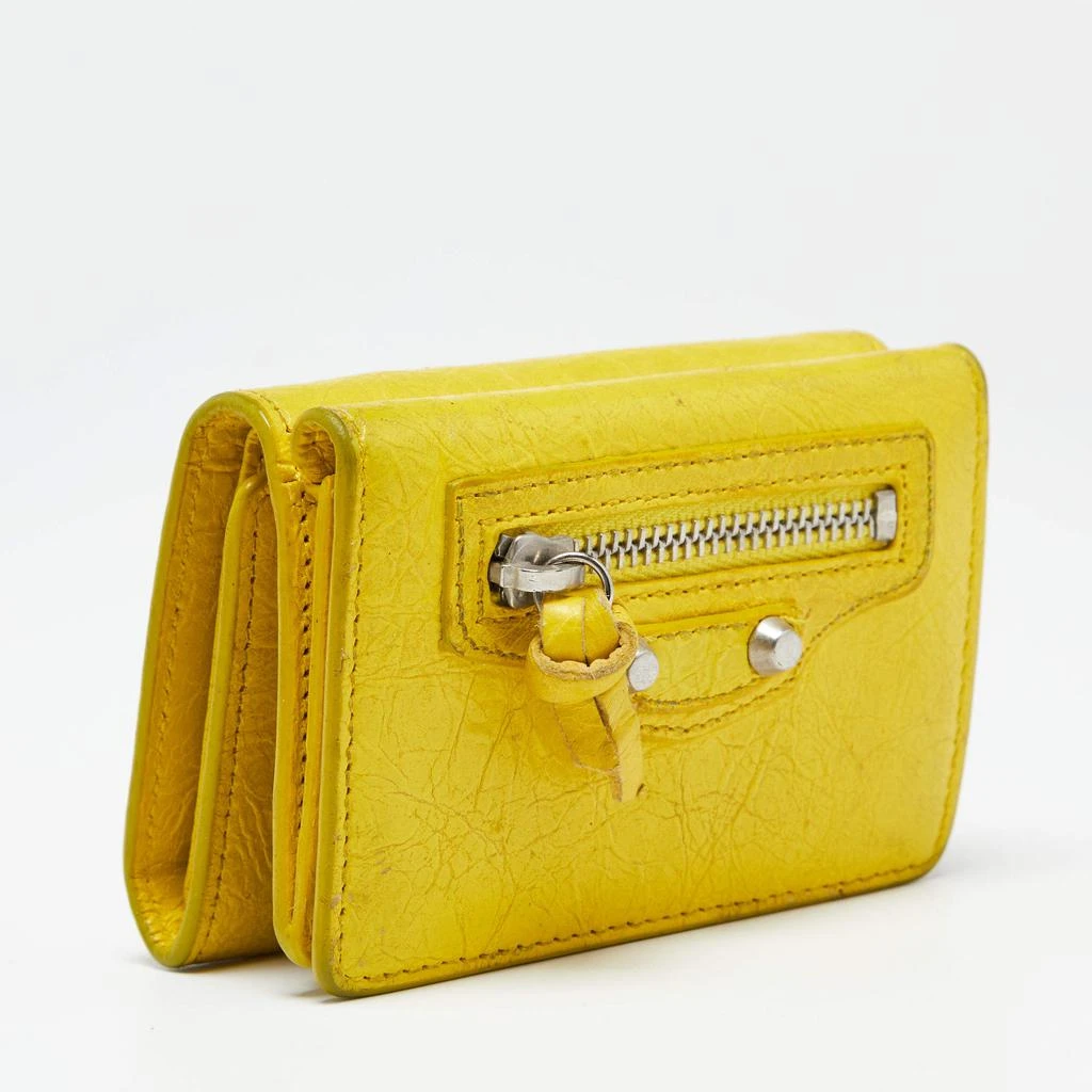 Balenciaga Balenciaga Curry Leather City Wallet 5