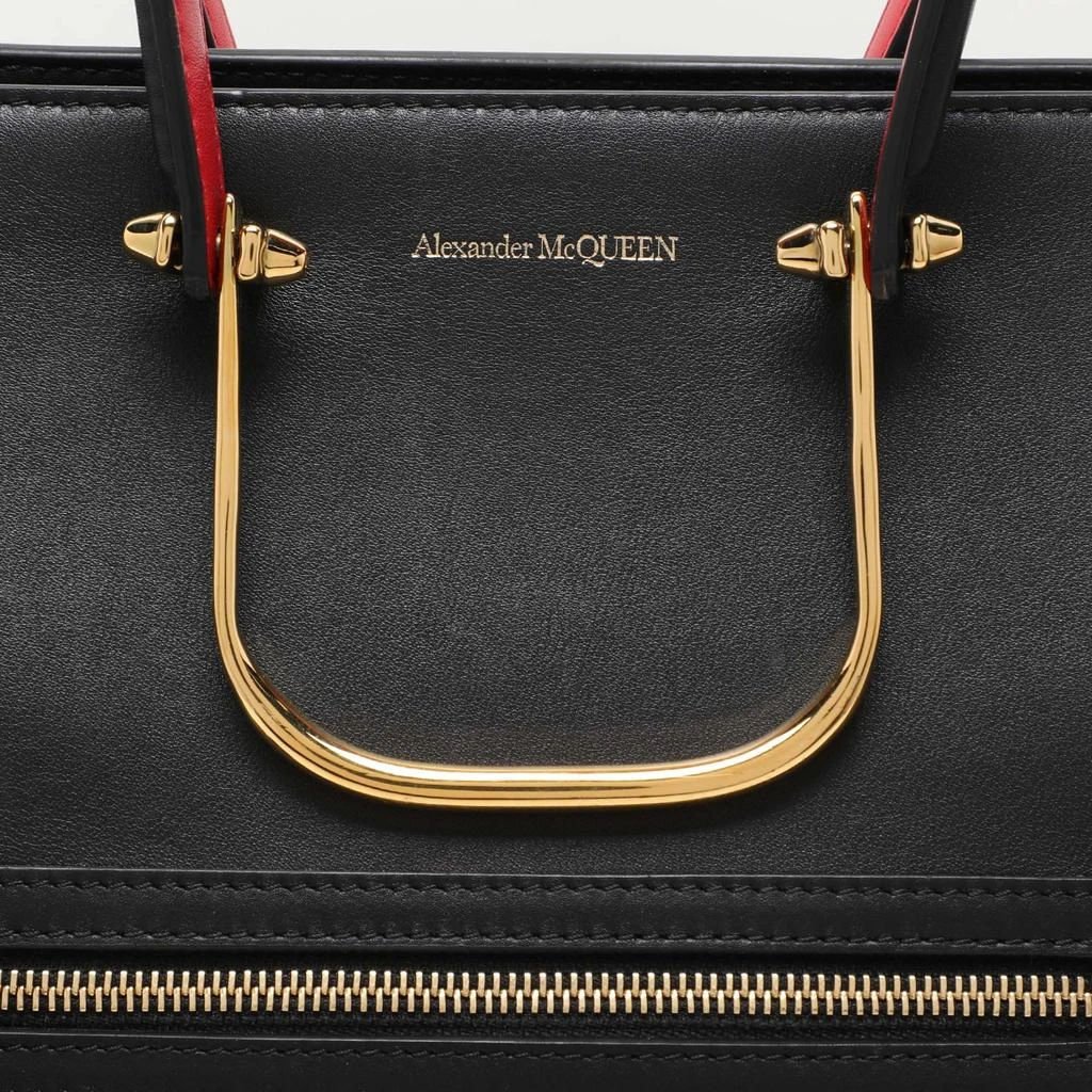 Alexander McQueen Alexander Mcqueen Black Leather The Tall Story Tote 4