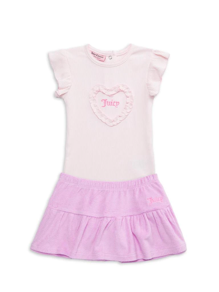 Juicy Couture Baby Girl
s 2-Piece Ruffle Bodysuit
Skirt Set
