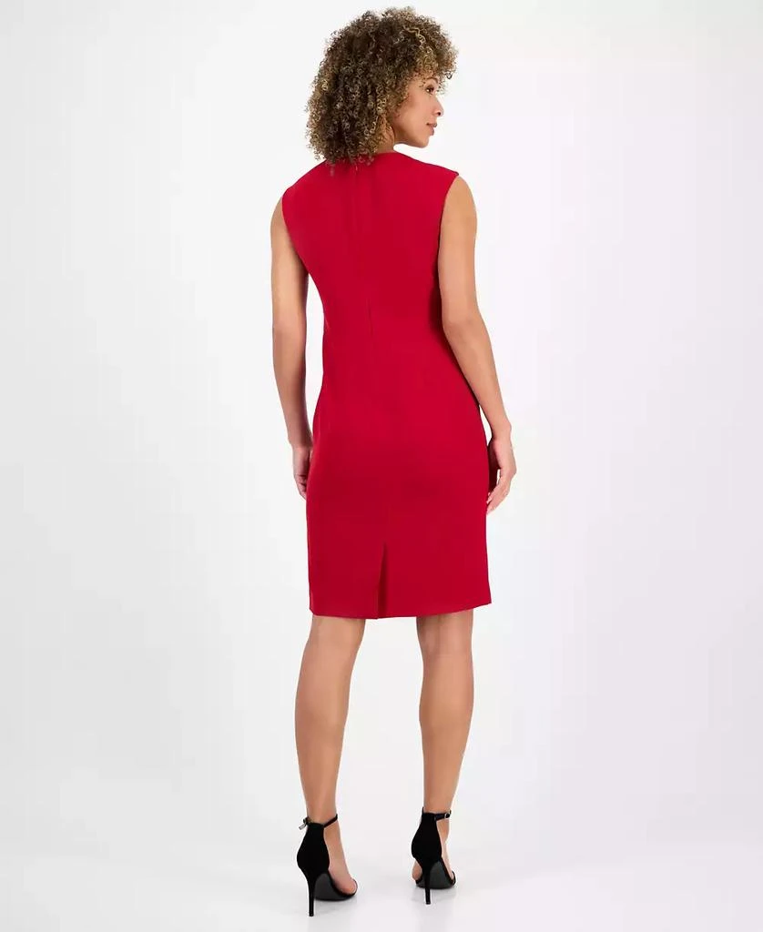Kasper Women's Stetch Crepe Princess Seam Sheath Dress, 10