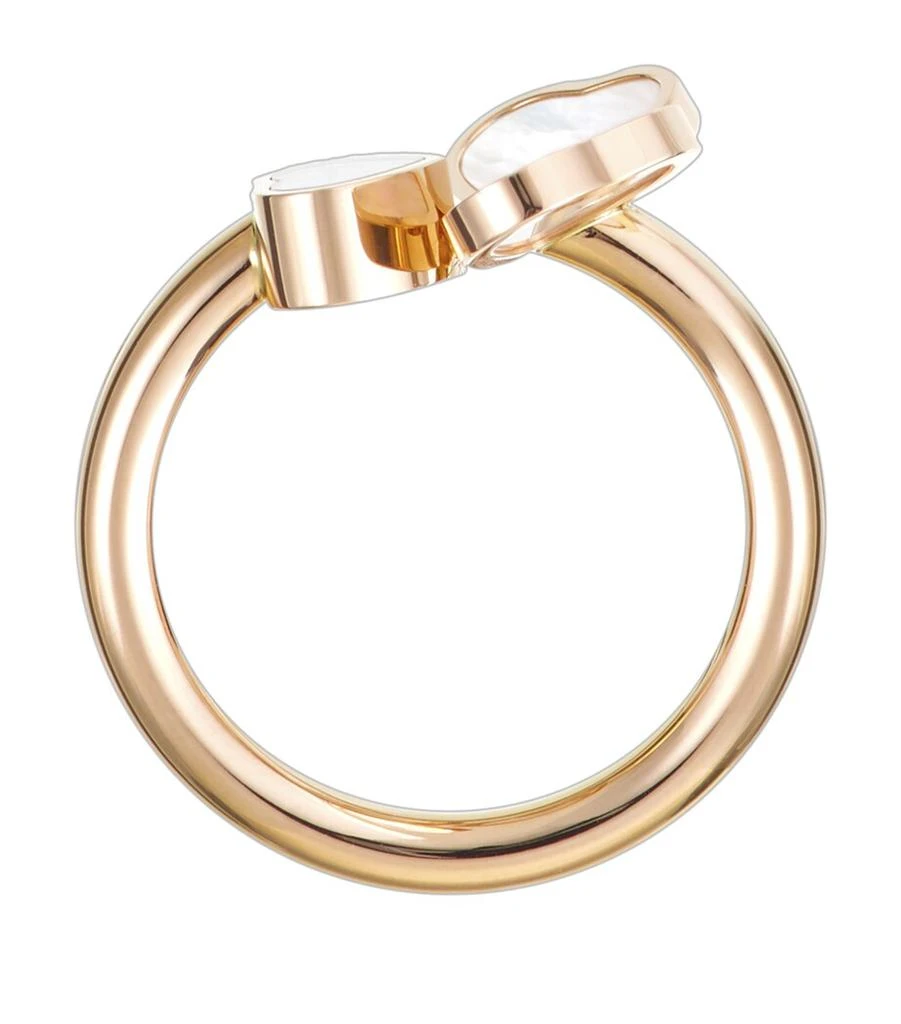 Chopard Rose Gold and Diamond Happy Hearts Ring 3