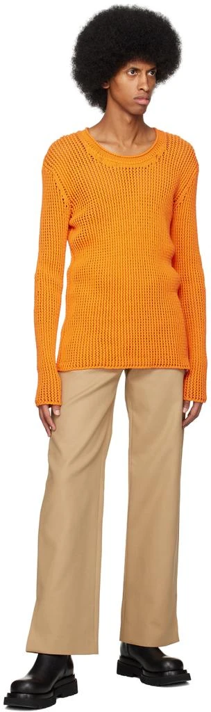 Dion Lee Khaki Y-Front Buckle Trousers 4
