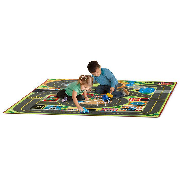 Melissa & Doug Jumbo Roadway Activity Rug - Ages 3+