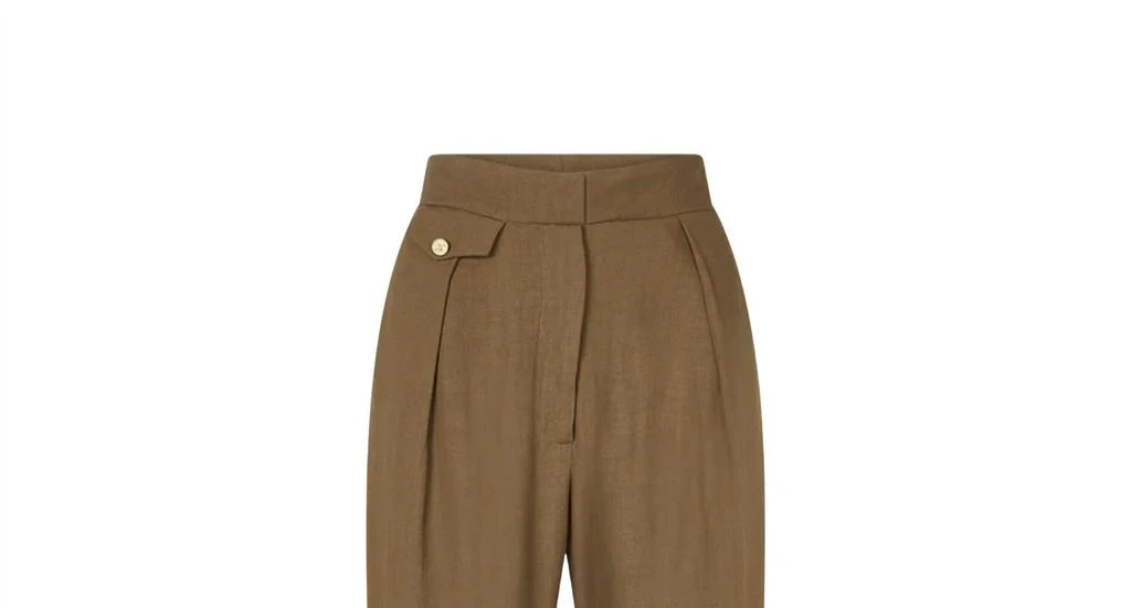 Le Kasha Women's Jaouf Linen Pant In Tabacco 2