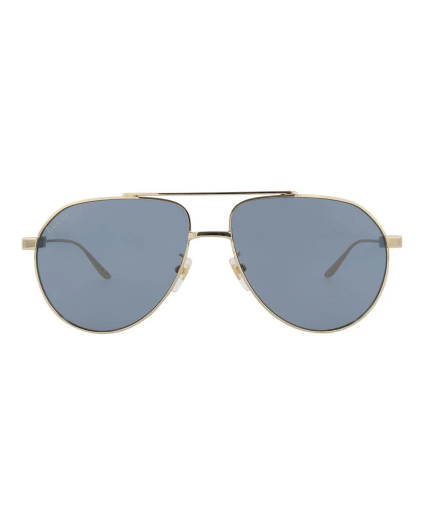 Gucci Aviator-Frame Metal Sunglasses 1
