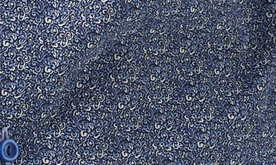Eton Slim Fit Micro Paisley Cotton Twill Dress Shirt 7