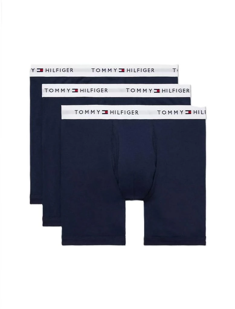 Tommy Hilfiger Men's 3-Pack Cotton Classic Boxer Brief In Navy 1