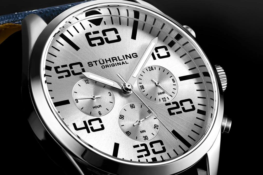Stuhrling Original 4001 Quartz 42mm Aviator 3