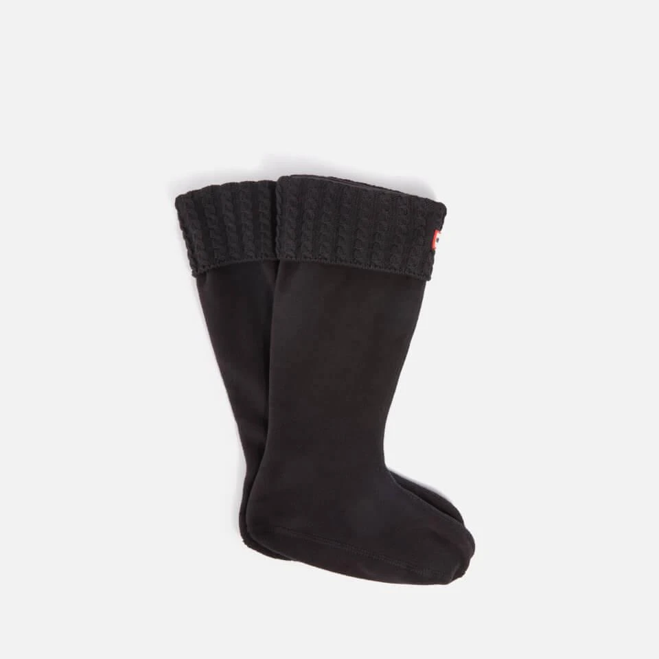 Hunter HUNTER WOMEN'S CABLE KNIT AND FLEECE TALL BOOT SOCKS 2