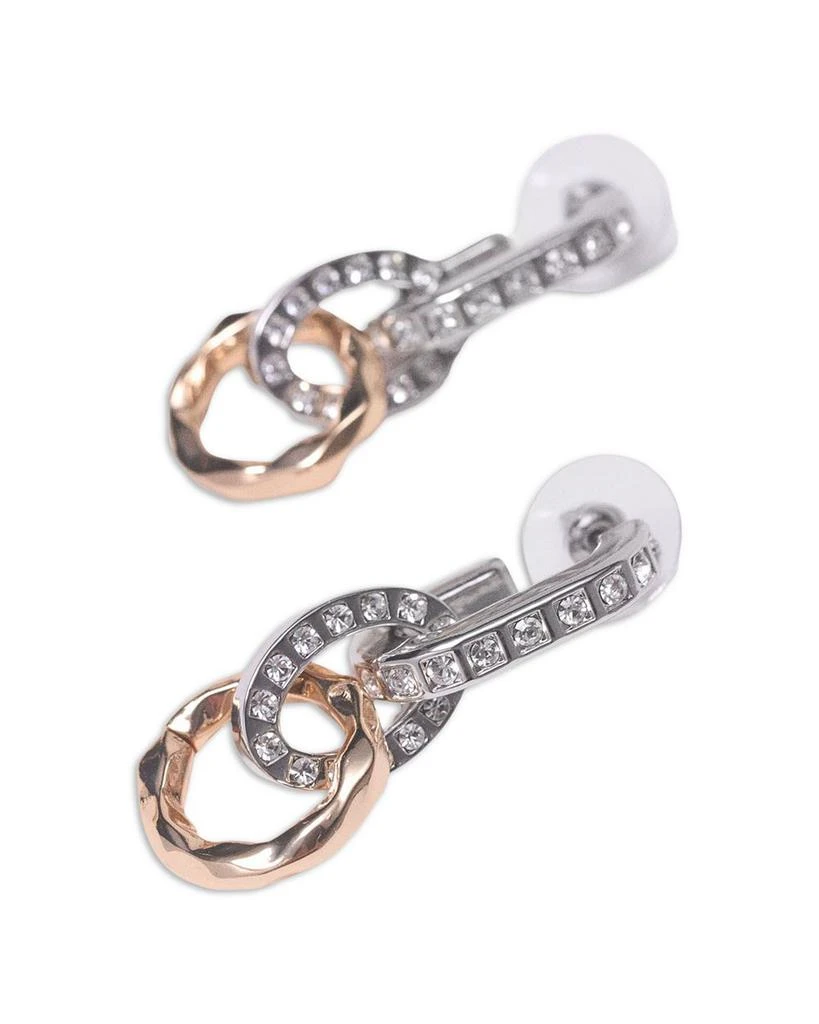 Maje Rhinestone Link Drop Earrings 3