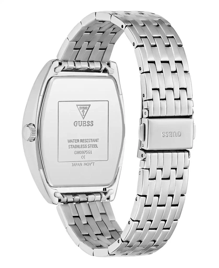 GUESS Men's Silver Tone Multi-function Watch, 38mm 5