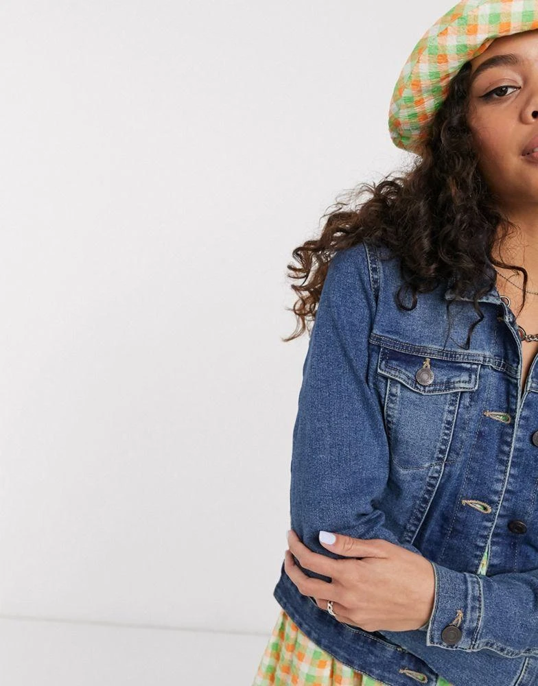 Noisy May Noisy May denim jacket in blue 3