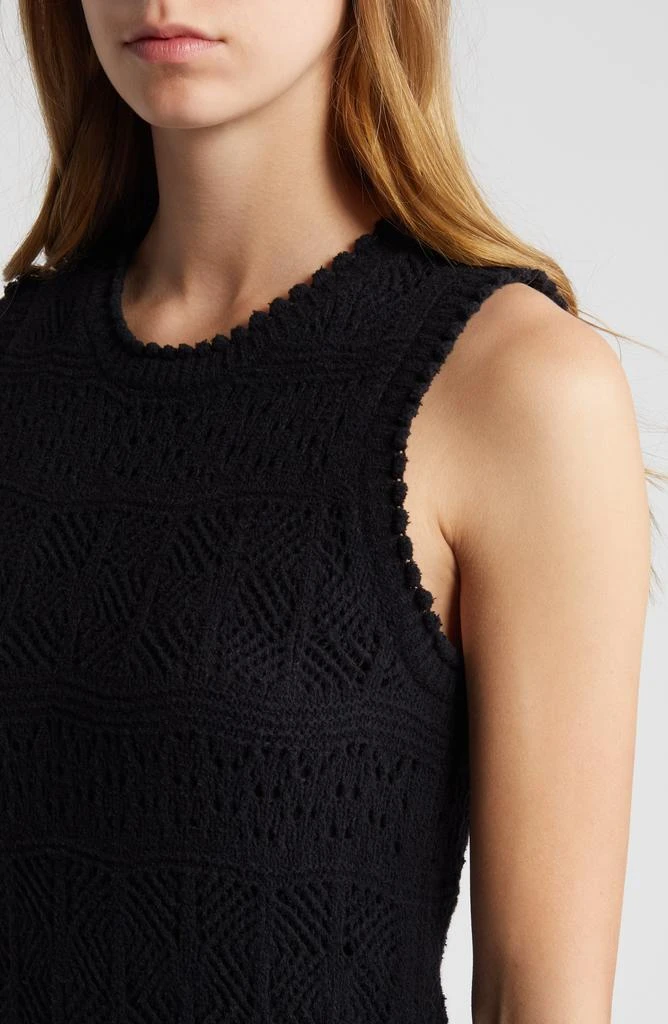 Chelsea28 Sleeveless Pointelle Sweater Dress 4