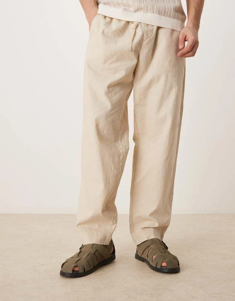 ASOS ASOS DESIGN fisherman sandals in khaki suede 4