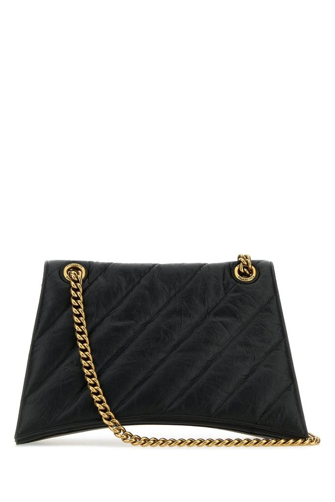 Balenciaga Black leather Crush M shoulder bag