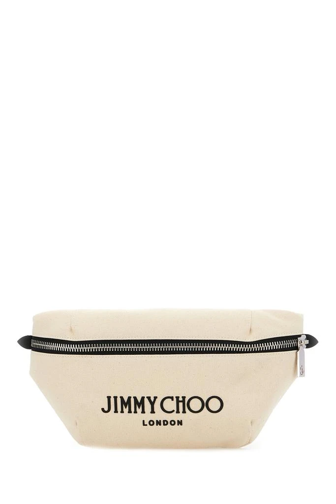 Jimmy Choo Ivory Canvas Beltbag 1