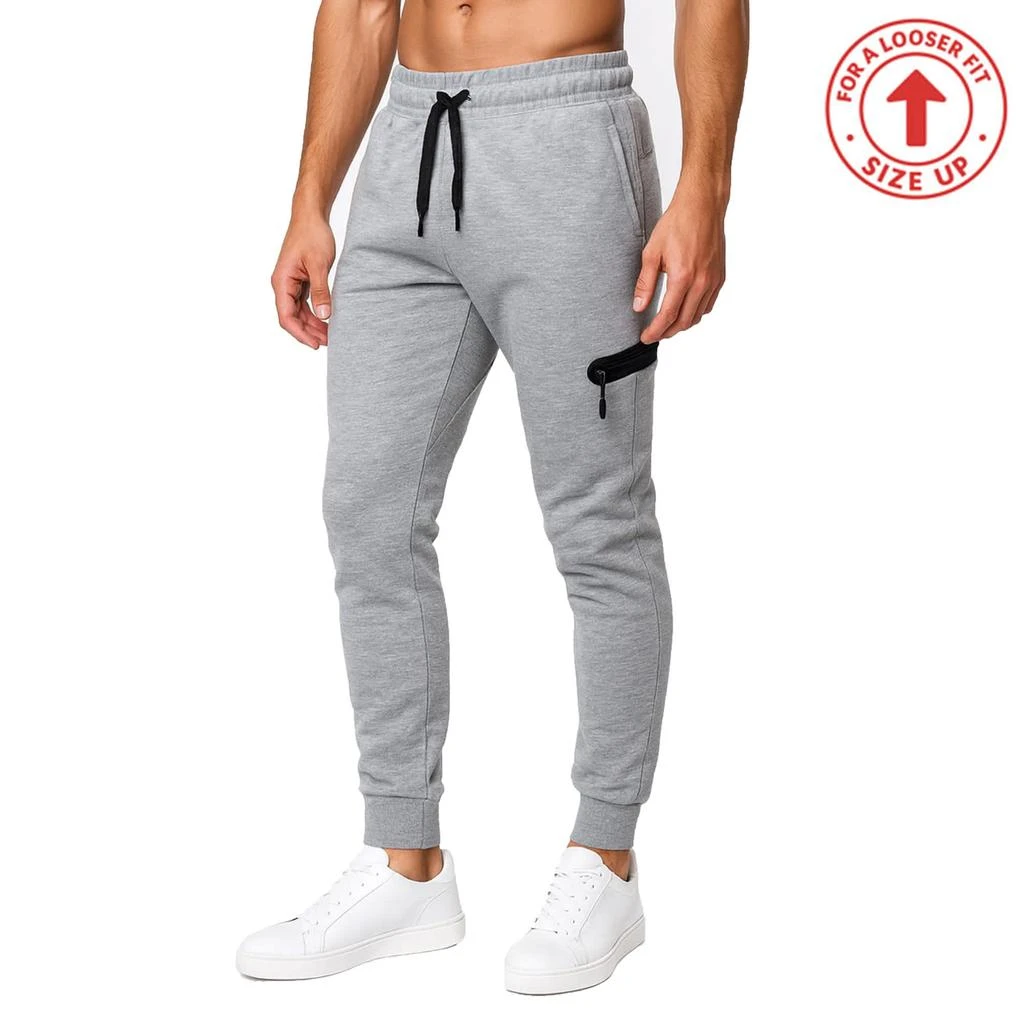 Blu Rock Men
s Slim Fit Tech Fleece Jogger Pants With Zipper Pocket 7