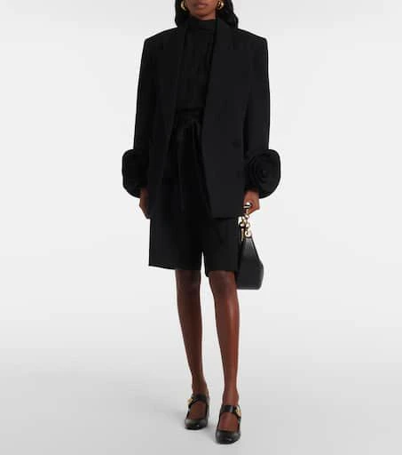 Valentino Virgin wool sablé Bermuda pants 2