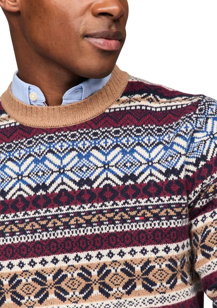 Tommy Hilfiger Wool Blend Fair Isle Printed Sweater 3
