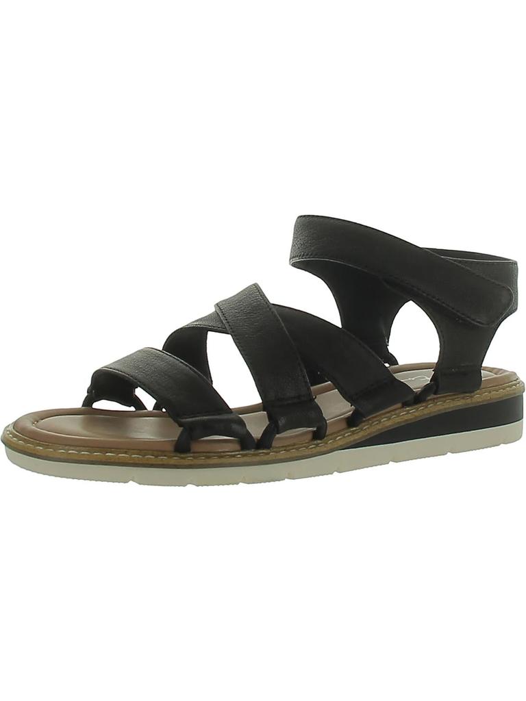Me Too Andres 6 Womens Leather Ankle Strap Slingback Sandals