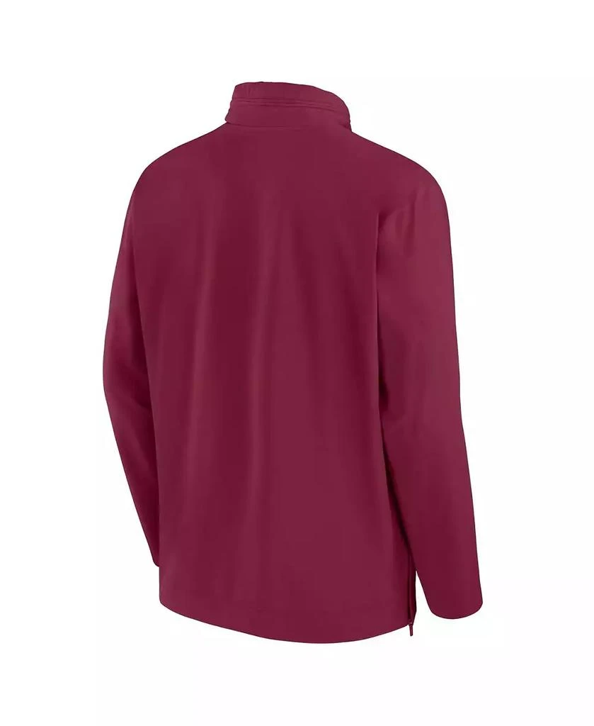 NIKE Men's Garnet Florida State Seminoles Sideline Coaches Quarter-Zip Jacket 3