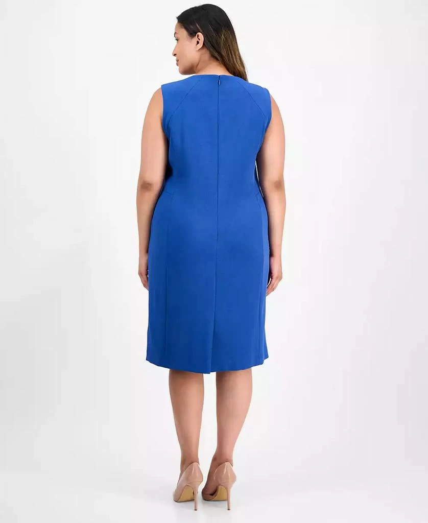 Kasper Plus Size Stretch Crepe Sheath Dress 5