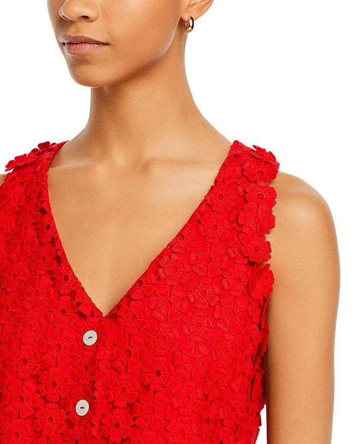 Waimari Christie Floral Eyelet Lace Cropped Vest 5