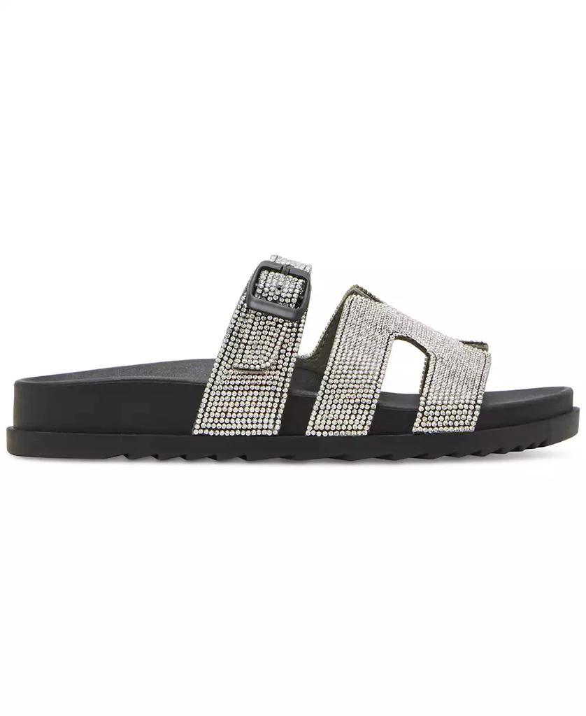 Madden Girl Women's Darling Rhinestone Embellished Footbed Slide