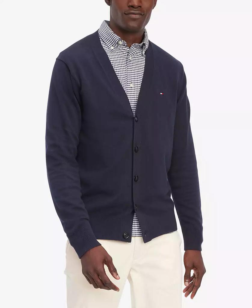 Tommy Hilfiger Men's Essential Embroidered Logo Cardigan