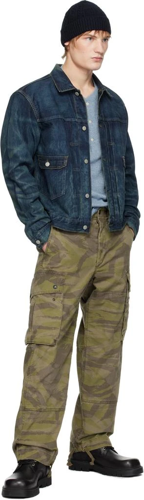 RRL Khaki Camo Twill Cargo Pants 4