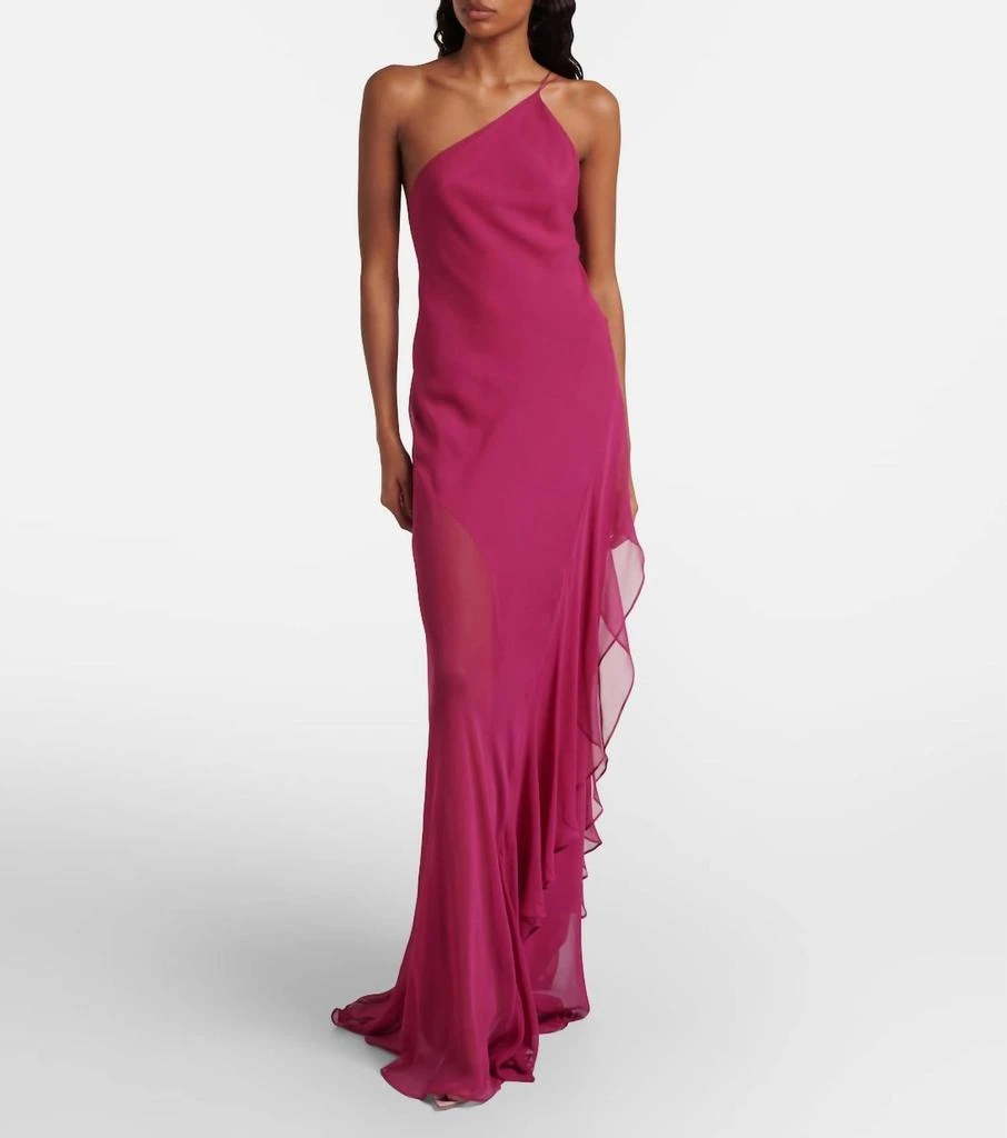 THE SEI The Sei - One Shoulder Ruffle Gown