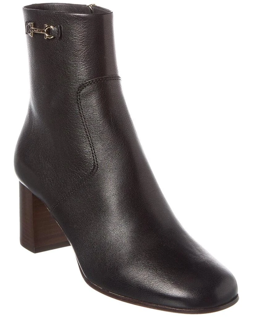 Salvatore Ferragamo Ferragamo Otello Leather Bootie 1