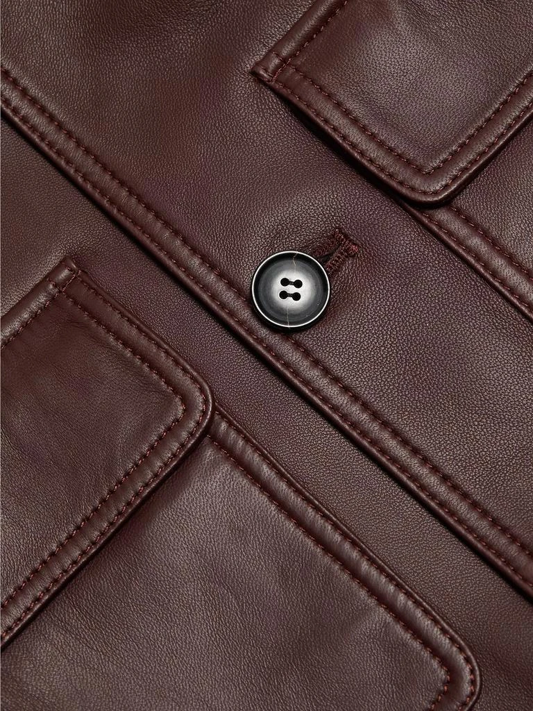 FRAME Leather Safari Jacket 7