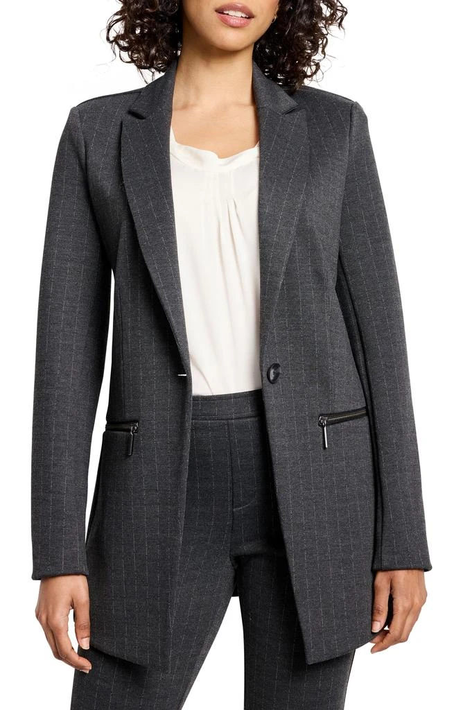 NIC+ZOE Pinstripe Ponte Blazer