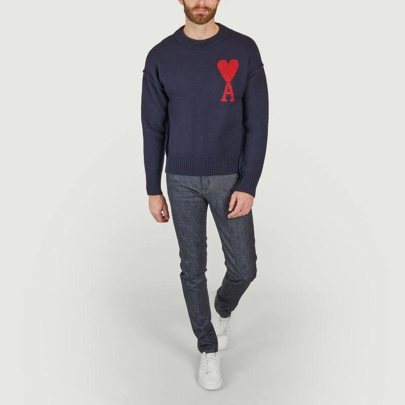 AMI Paris Pullover from ADC NIGHT BLUE RED AMI PARIS 4