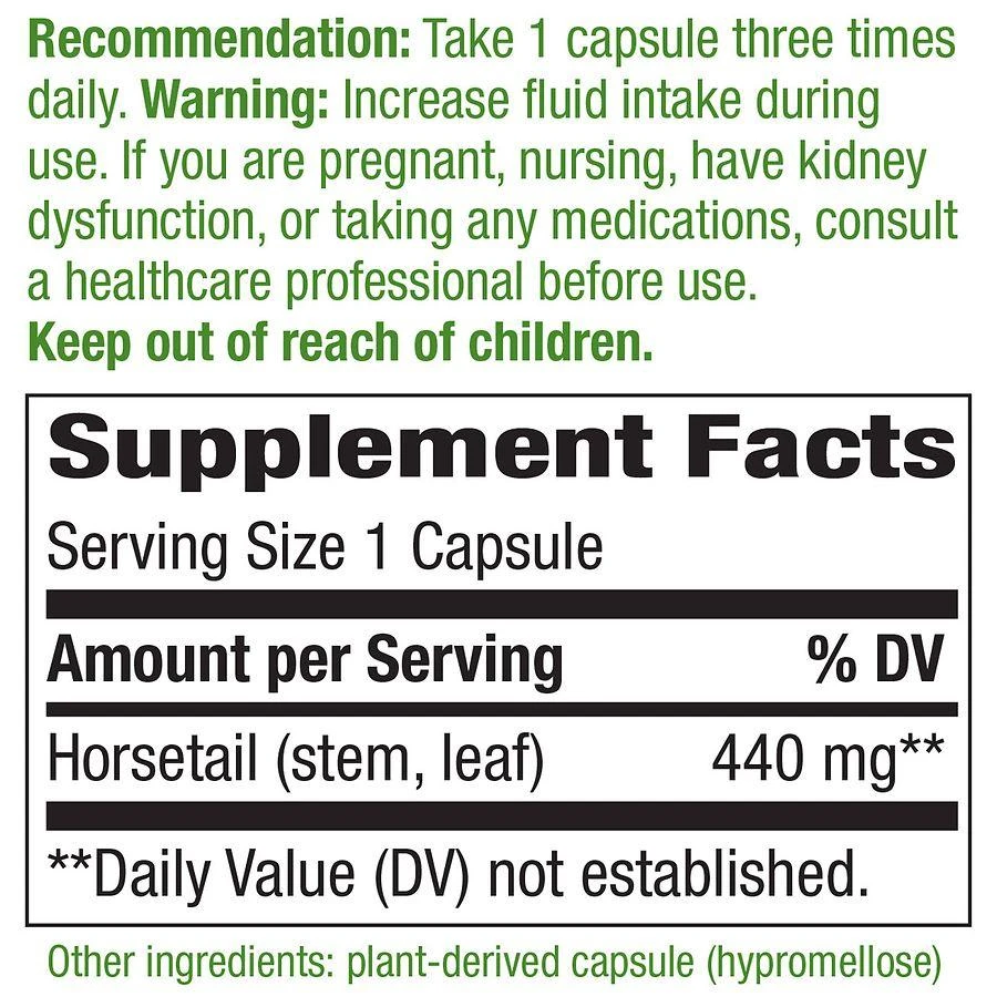 Nature's Way Horsetail Grass Capsules 4
