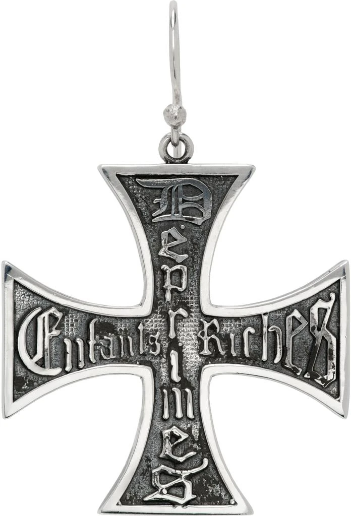 Enfants Riches Deprimes Silver Cross Single Earring 1
