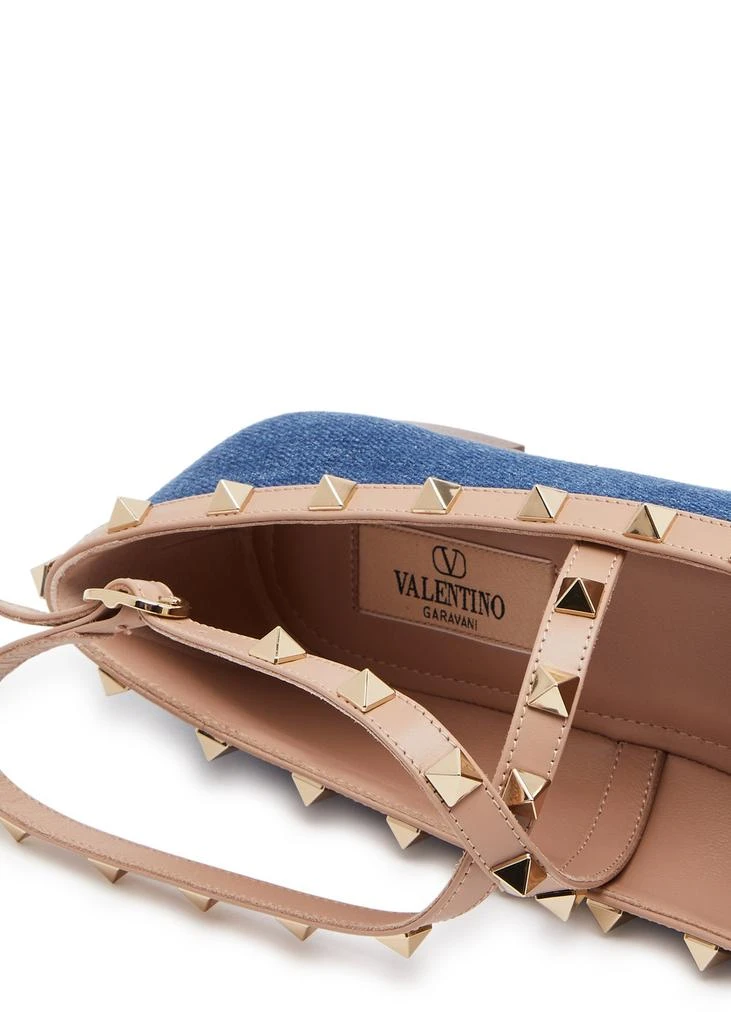 Valentino Rockstud denim ballet flats  4